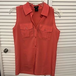 Ann Taylor tank, salmon pink, XXSP
